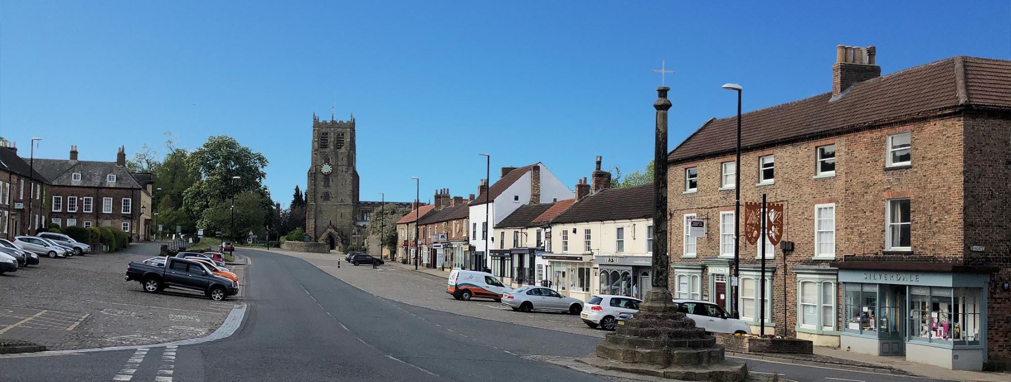 Bedale Market Cross, Church and Bedale Halll